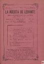 [Ejemplar] Huerta de Levante, La (Murcia). 1/6/1919.