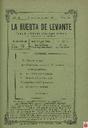 [Ejemplar] Huerta de Levante, La (Murcia). 16/8/1919.