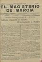 [Issue] Magisterio de Murcia, El. 20/4/1928.