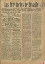 [Issue] Provincias de Levante, Las (Murcia). 25/5/1891.