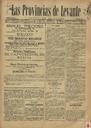 [Issue] Provincias de Levante, Las (Murcia). 19/8/1891.