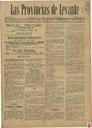 [Issue] Provincias de Levante, Las (Murcia). 21/8/1891.