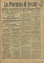 [Issue] Provincias de Levante, Las (Murcia). 22/8/1891.