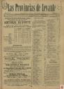 [Issue] Provincias de Levante, Las (Murcia). 30/9/1891.