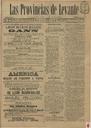 [Issue] Provincias de Levante, Las (Murcia). 23/10/1891.