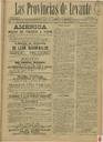 [Issue] Provincias de Levante, Las (Murcia). 4/11/1891.