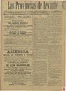 [Issue] Provincias de Levante, Las (Murcia). 7/11/1891.