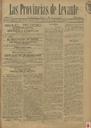 [Issue] Provincias de Levante, Las (Murcia). 2/12/1891.