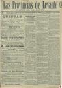 [Issue] Provincias de Levante, Las (Murcia). 18/9/1895.