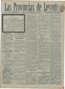 [Issue] Provincias de Levante, Las (Murcia). 28/3/1896.