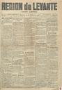 [Ejemplar] Región de Levante : Diario independiente (Murcia). 22/2/1906.