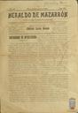 [Ejemplar] Heraldo de Mazarrón (Mazarrón). 8/8/1904.