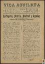 [Issue] Vida Aguileña (Águilas). 11/8/1917.