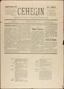 [Ejemplar] Cehegin (Cehegín). 25/3/1912.