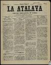 [Ejemplar] Atalaya, La (Cieza). 28/7/1889.