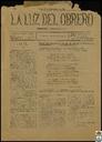 [Issue] Luz del Obrero, La (Cieza). 3/12/1904.