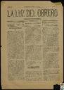 [Issue] Luz del Obrero, La (Cieza). 28/1/1905.