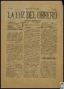 [Issue] Luz del Obrero, La (Cieza). 1/4/1905.