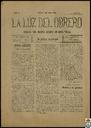 [Issue] Luz del Obrero, La (Cieza). 8/7/1905.