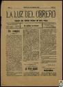 [Ejemplar] Luz del Obrero, La (Cieza). 2/9/1905.