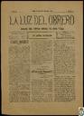[Ejemplar] Luz del Obrero, La (Cieza). 9/9/1905.