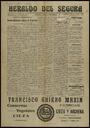 [Ejemplar] Heraldo del Segura (Archena). 24/8/1930.