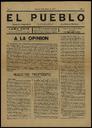 [Ejemplar] Pueblo, El (Abarán). 8/3/1931.