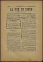 [Ejemplar] Voz de Cieza, La (Cieza). 28/3/1897.