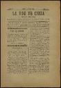 [Issue] Voz de Cieza, La (Cieza). 25/4/1897.