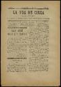 [Issue] Voz de Cieza, La (Cieza). 16/9/1900.
