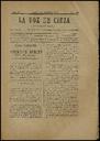 [Issue] Voz de Cieza, La (Cieza). 9/11/1901.
