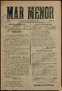 [Issue] Mar Menor (San Javier). 27/11/1927.