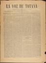 [Ejemplar] Voz de Totana, La (Totana). 26/7/1888.