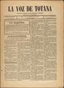 [Issue] Voz de Totana, La (Totana). 29/11/1888.