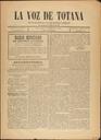 [Issue] Voz de Totana, La (Totana). 24/1/1889.