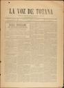 [Ejemplar] Voz de Totana, La (Totana). 14/3/1889.