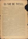 [Issue] Voz de Totana, La (Totana). 21/7/1889.