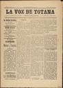[Ejemplar] Voz de Totana, La (Totana). 31/10/1889.