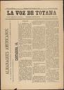 [Ejemplar] Voz de Totana, La (Totana). 22/12/1889.