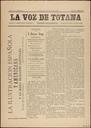 [Issue] Voz de Totana, La (Totana). 30/1/1890.