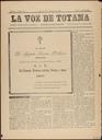 [Issue] Voz de Totana, La (Totana). 27/2/1890.