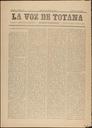 [Ejemplar] Voz de Totana, La (Totana). 3/4/1890.