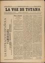[Ejemplar] Voz de Totana, La (Totana). 20/4/1890.
