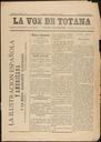 [Issue] Voz de Totana, La (Totana). 4/5/1890.