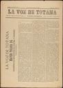 [Ejemplar] Voz de Totana, La (Totana). 22/5/1890.
