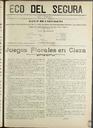[Issue] Eco del Segura (Cieza). 17/10/1909.