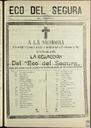 [Ejemplar] Eco del Segura (Cieza). 6/11/1910.